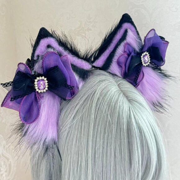 Cat Ears Headbands Accessories Punk Gothic Cosplay Anime Halloween Gift main image 5